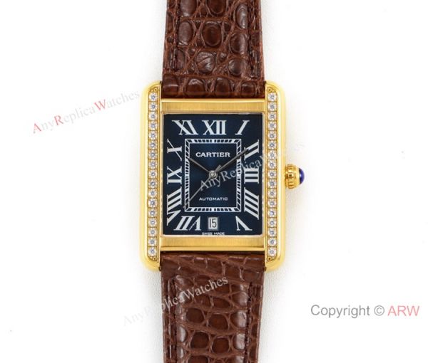 (ER) Cartier Tank Solo W5200027 Automatic Black Roman Dial Watches Super Clone (ER) Cartier Tank Solo W5200027 Automatic Black Roman Dial Watches Super Clone
