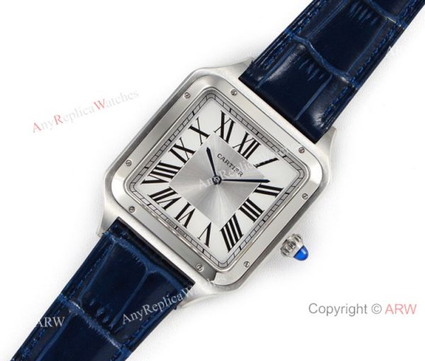 Swiss Grade 1 Cartier Santos Dumont Silver Lovers Watch New Cartier Watches Swiss Grade 1 Cartier Santos Dumont Silver Lovers Watch New Cartier Watches