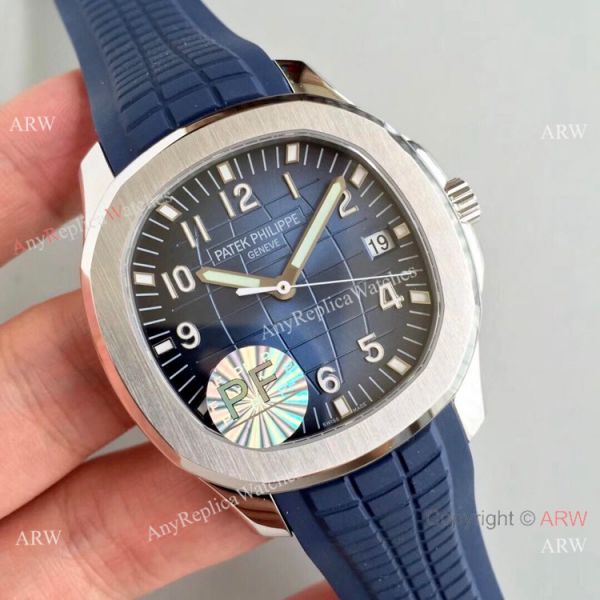 PF Factory V2 Patek Philippe Aquanaut SS Blue Dial Watch Super Clone PF Factory V2 Patek Philippe Aquanaut SS Blue Dial Watch Super Clone