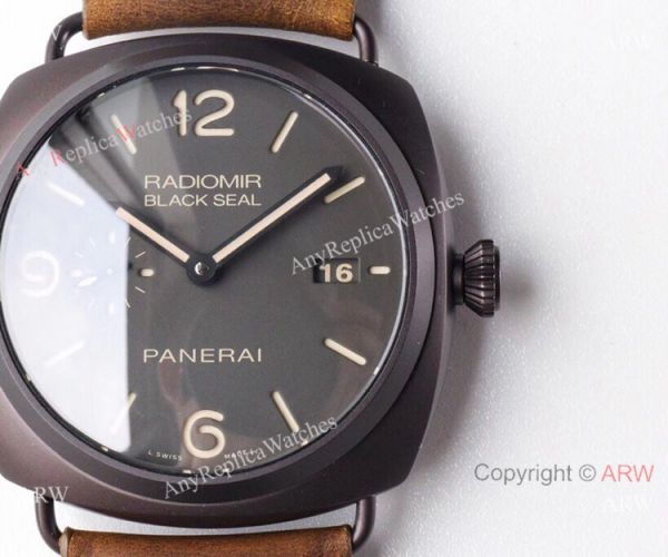 (VS) Swiss Copy Panerai Radiomir BLACK SEAL 45mm Watch Black PVD (VS) Swiss Copy Panerai Radiomir BLACK SEAL 45mm Watch Black PVD