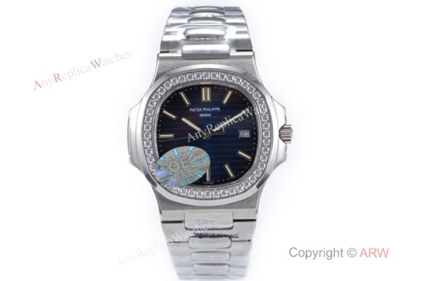 OE Factory Best Replica Patek Philippe 5711 G Nautilus SS Diamond Watches OE Factory Best Replica Patek Philippe 5711 G Nautilus SS Diamond Watches