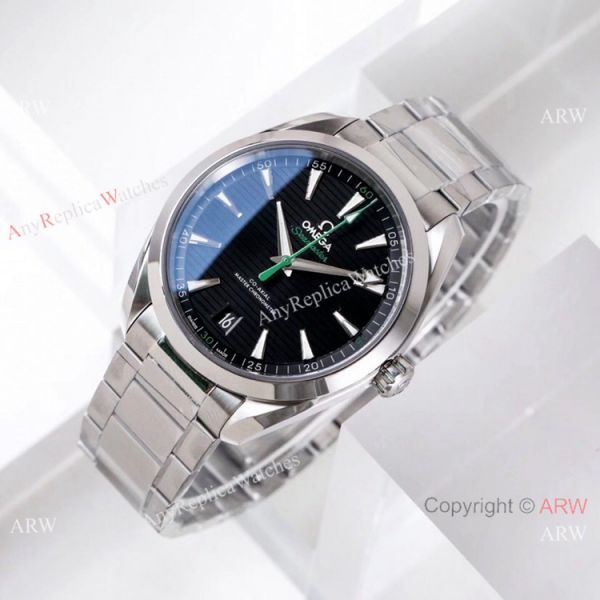 VS Factory Omega Seamaster Aqua Terra Master 150m Replica Watch Black Dial Nato Strap VS Factory Omega Seamaster Aqua Terra Master 150m Replica Watch Black Dial Nato Strap