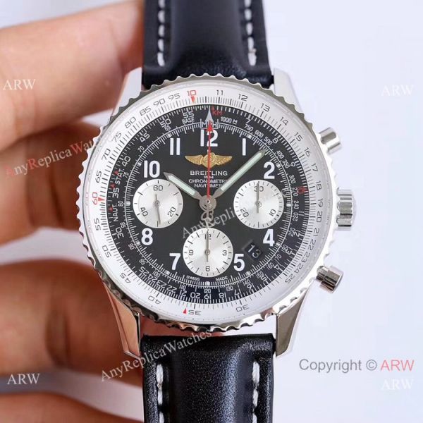 JF Factory Copy Breitling Navitimer 01 Automatic Chronograph Watch SS Blue Dial JF Factory Copy Breitling Navitimer 01 Automatic Chronograph Watch SS Blue Dial