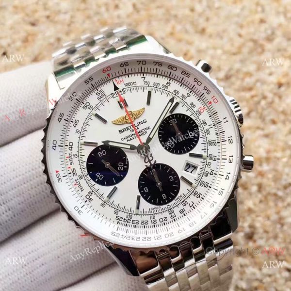 Swiss Grade 1 Breitling Navitimer 01 White Face JF 7750 Watch Super Clone Swiss Grade 1 Breitling Navitimer 01 White Face JF 7750 Watch Super Clone