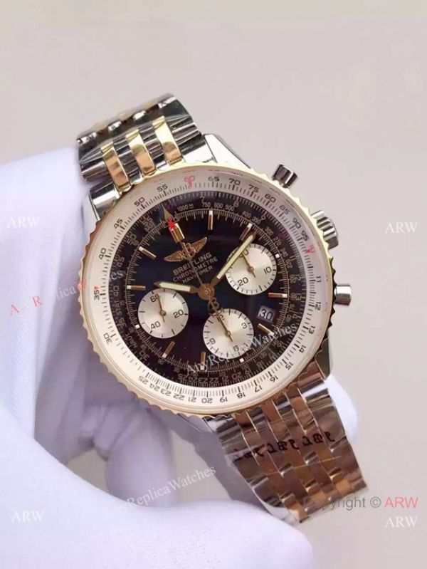 Best Replica Watches China Dealer JF Factory Breitling Navitimer 01 2-Tone Watch Best Replica Watches China Dealer JF Factory Breitling Navitimer 01 2-Tone Watch