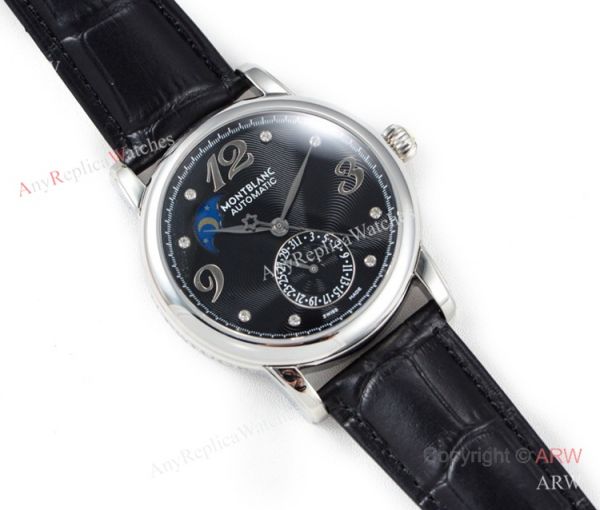 Mont blanc Knock off Star Legacy Moon phase Black Dial Watch Swiss 1:1 Fake Montblanc Mont blanc Knock off Star Legacy Moon phase Black Dial Watch Swiss 1:1 Fake Montblanc