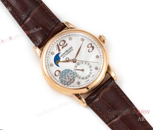 VF Factory Fake Montblanc Star Legacy Moon Rose Gold White Face Watch VF Factory Fake Montblanc Star Legacy Moon Rose Gold White Face Watch
