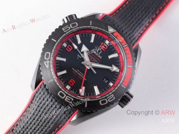 VS Factory Swiss Omega Seamaster Planet Ocean Deep 8906 Watch Black Red VS Factory Swiss Omega Seamaster Planet Ocean Deep 8906 Watch Black Red