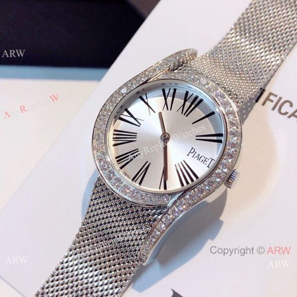 New Replica Piaget Limelight Gala Stainless Steel Silver Face Watch Swiss Quartz New Replica Piaget Limelight Gala Stainless Steel Silver Face Watch Swiss Quartz