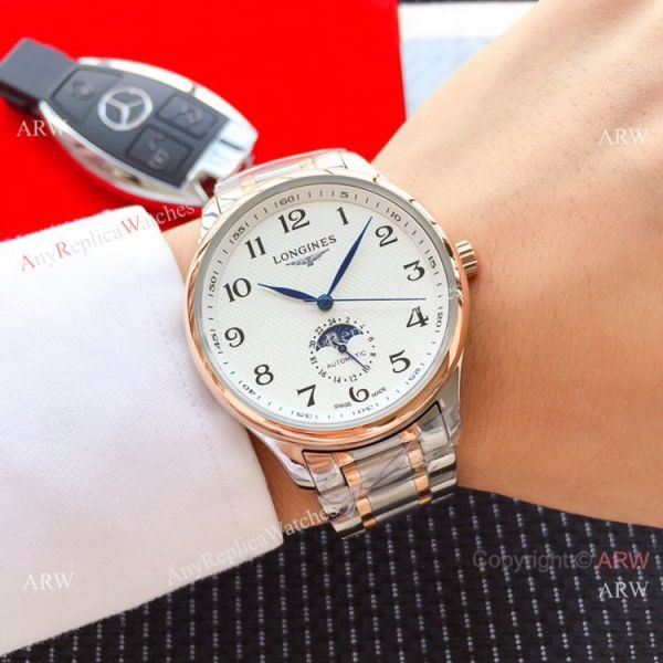 2019 Replica Longines Master Moonphase Automatic 40mm Watch Two Tone 2019 Replica Longines Master Moonphase Automatic 40mm Watch Two Tone