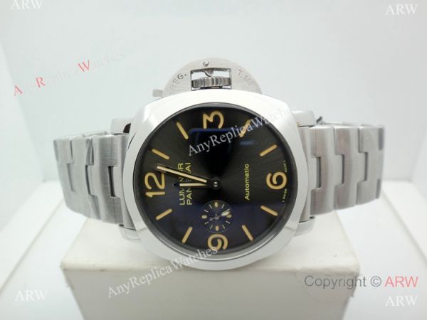 Copy Panerai PAM 674 Luminor Watch Stainless Steel Brown Marker Copy Panerai PAM 674 Luminor Watch Stainless Steel Brown Marker