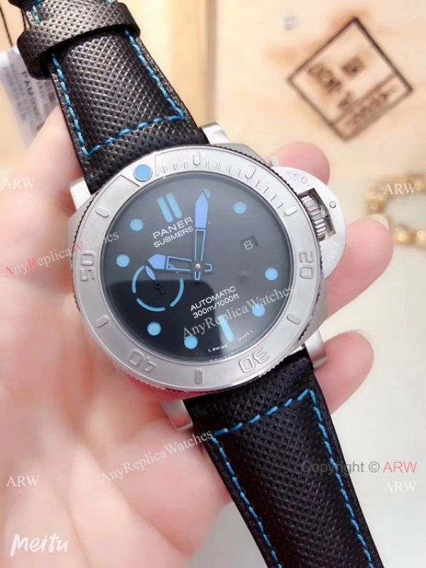 2019 Replica Panerai Submersible Mike Horn Edition PAM985 Watch Blue Markers 2019 Replica Panerai Submersible Mike Horn Edition PAM985 Watch Blue Markers