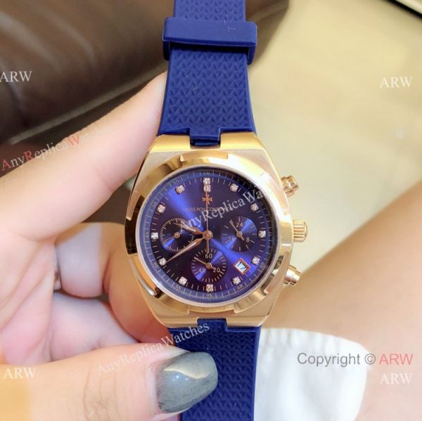 Fake Vacheron Constantin Overseas Chrono Watch Rose Gold Silver Dial Fake Vacheron Constantin Overseas Chrono Watch Rose Gold Silver Dial