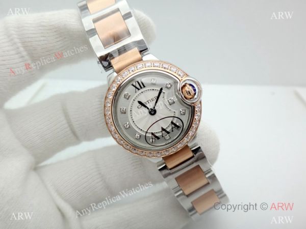 Knock off Ballon Bleu de Cartier 2-Tone Rose Gold 28mm Lady Watch Knock off Ballon Bleu de Cartier 2-Tone Rose Gold 28mm Lady Watch