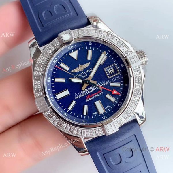 Noob Factory V2 Breitling Avenger II GMT Diamond Bezel / Best Replica Watches China Noob Factory V2 Breitling Avenger II GMT Diamond Bezel / Best Replica Watches China