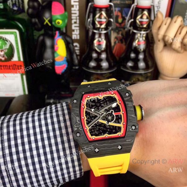 Swiss Copy Richard Mille RM67-02 Automatic Watch NTPT Carbon Skeletal Dial 48mm Swiss Copy Richard Mille RM67-02 Automatic Watch NTPT Carbon Skeletal Dial 48mm