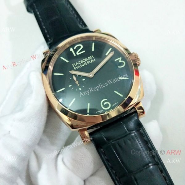 Fake Panerai Radiomir Rose Gold Black Dial 45mm Watch PAM00575 Fake Panerai Radiomir Rose Gold Black Dial 45mm Watch PAM00575