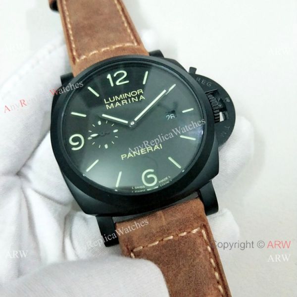 Luminor Marina Panerai Black Steel 44mm Watch Fake Panerai Watch PAM312 Luminor Marina Panerai Black Steel 44mm Watch Fake Panerai Watch PAM312