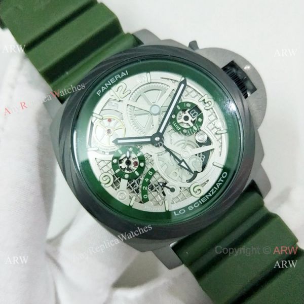Copy Panerai Luminor Tourbillon GMT Lo Scienziato Green Watch PAM00768 Copy Panerai Luminor Tourbillon GMT Lo Scienziato Green Watch PAM00768