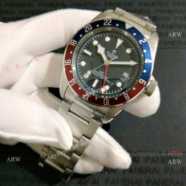 Best Quality Tudor Black Bay GMT Watch Pepsi Bezel Black Dial Best Quality Tudor Black Bay GMT Watch Pepsi Bezel Black Dial