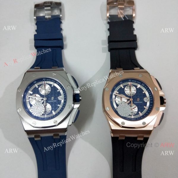 Fake Audemars Piguet Royal Oak Offshore Blue Rubber Strap Watch 44mm Fake Audemars Piguet Royal Oak Offshore Blue Rubber Strap Watch 44mm