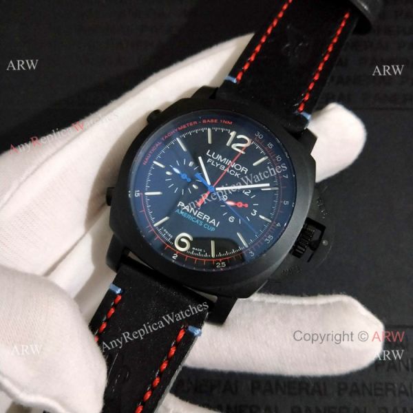 Copy Panerai PAM725 Luminor Amercias Cup Flyback Watch Blacksteel Copy Panerai PAM725 Luminor Amercias Cup Flyback Watch Blacksteel