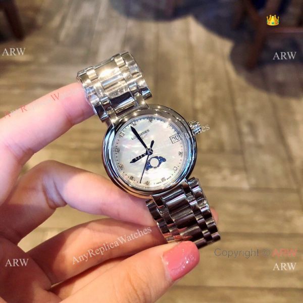 Longines PrimaLuna Quartz White Dial Ladies Watch New Replica Longines PrimaLuna Quartz White Dial Ladies Watch New Replica