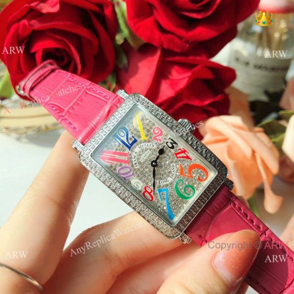 Replica Franck Muller Long Island Color Dreams Watch Diamond Case Replica Franck Muller Long Island Color Dreams Watch Diamond Case