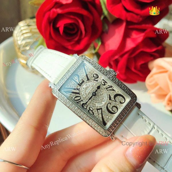 New Copy Franck Muller Long Island Ss Iced Out Diamond Watch 26mm New Copy Franck Muller Long Island Ss Iced Out Diamond Watch 26mm
