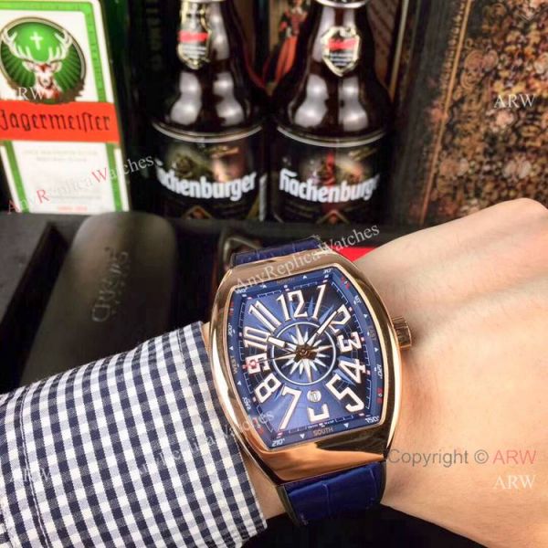 High Quality Franck Muller Vanguard Yachting Rose Gold Knock off Watches China High Quality Franck Muller Vanguard Yachting Rose Gold Knock off Watches China
