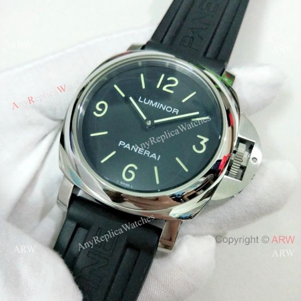 Copy Panerai Luminor PAM00112 Watch Black Dial Black Rubber Strap Copy Panerai Luminor PAM00112 Watch Black Dial Black Rubber Strap