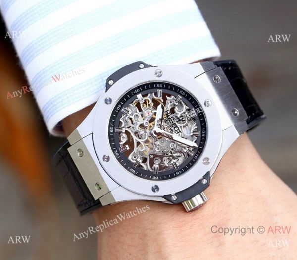 Copy Hublot Skeleton Big Bang Men Watch Sand Case 45mm Copy Hublot Skeleton Big Bang Men Watch Sand Case 45mm