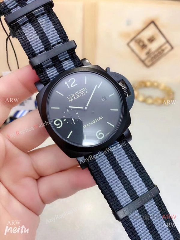 New Copy Panerai Luminor Marina Nato Strap Black Case Watches New Copy Panerai Luminor Marina Nato Strap Black Case Watches