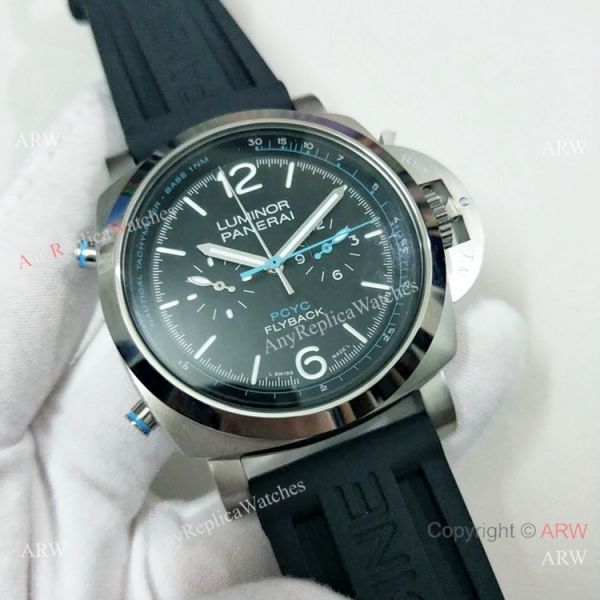2019 Copy Panerai Luminor PCYC Flyback PAM764 Watch SS Green Marker 2019 Copy Panerai Luminor PCYC Flyback PAM764 Watch SS Green Marker
