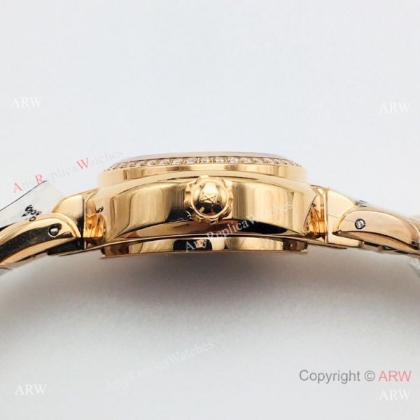 VSF Swiss Replica Longines PrimaLuna Lady Watch Rose Gold Diamond Bezel VSF Swiss Replica Longines PrimaLuna Lady Watch Rose Gold Diamond Bezel