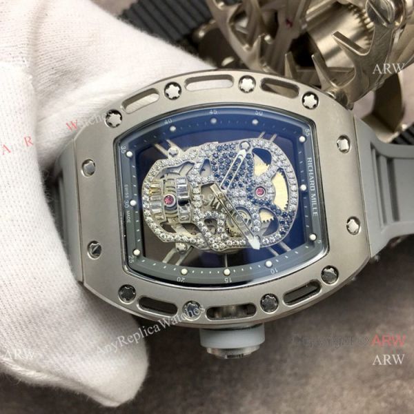 Swiss Grade Richard Mille AAA RM052 Skull Watch Titanium Case Swiss Grade Richard Mille AAA RM052 Skull Watch Titanium Case