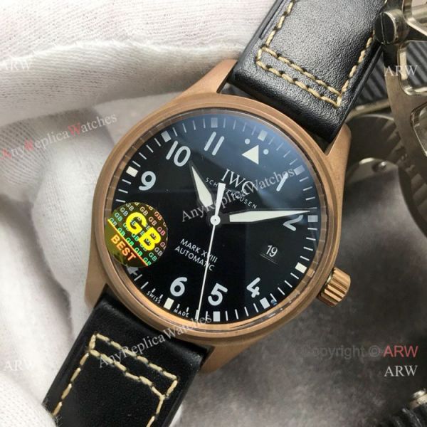 Super Clone IWC Big Pilots Spitfire Bronze Case Black Dial Watch Swiss Made Super Clone IWC Big Pilots Spitfire Bronze Case Black Dial Watch Swiss Made