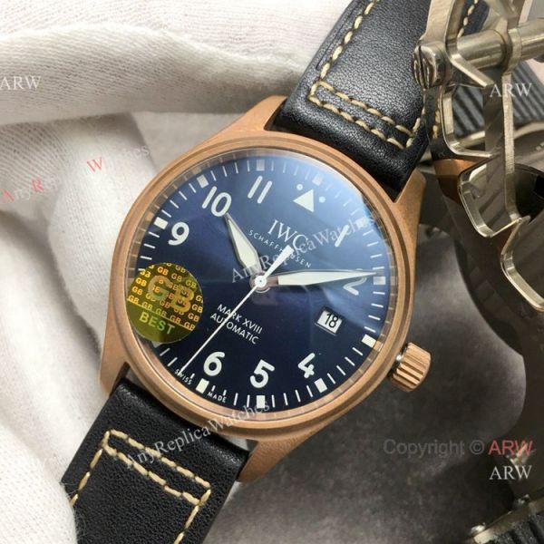 Super Clone IWC Big Pilots Spitfire Bronze Watch Blue Dial Super Clone IWC Big Pilots Spitfire Bronze Watch Blue Dial