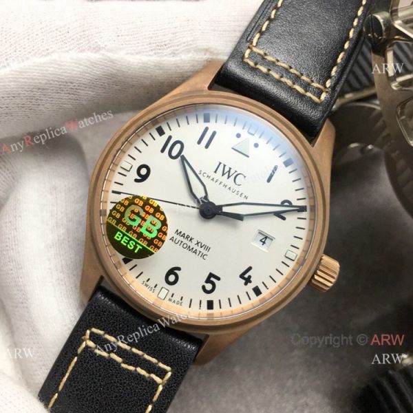 Swiss Grade Copy IWC Big Pilots Spitfire Bronze White Dial Watch Swiss Grade Copy IWC Big Pilots Spitfire Bronze White Dial Watch