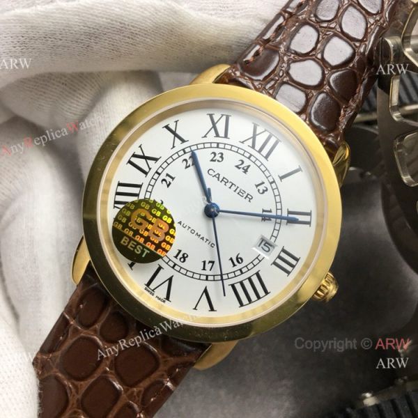 (GB)Swiss Copy Cartier Ronde Solo De Watch Yellow Gold (GB)Swiss Copy Cartier Ronde Solo De Watch Yellow Gold