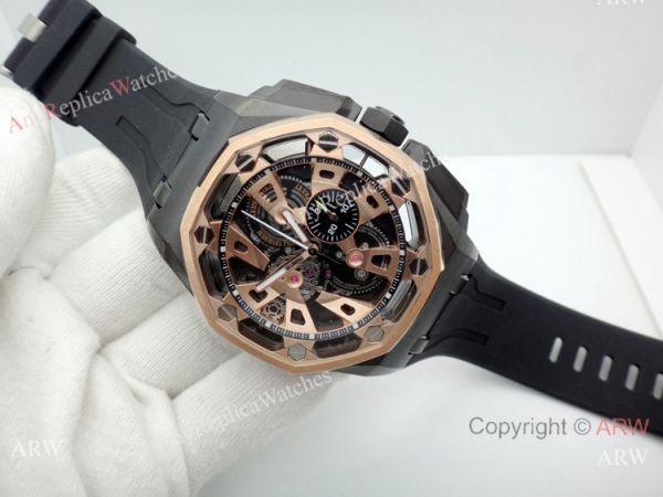 New Audemars Piguet Royal Oak Offshore Limited Edition Watch Rose Gold Bezel New Audemars Piguet Royal Oak Offshore Limited Edition Watch Rose Gold Bezel