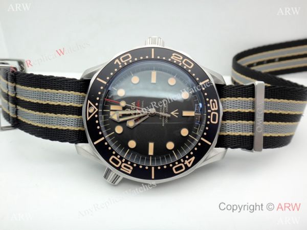 VS Factory Omega Seamaster 007 James Bond &8216;NO TIME TO DIE Watch Nylon Strap VS Factory Omega Seamaster 007 James Bond &8216;NO TIME TO DIE Watch Nylon Strap