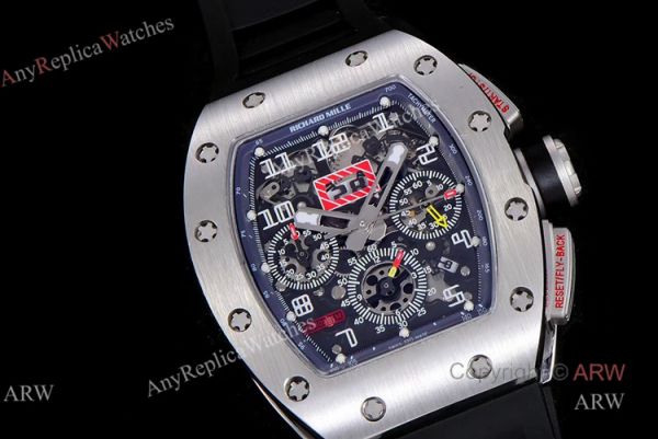 KV Factory Replica Richard Mille RM 011-FM Felipe Massa Black Kite Flyback Chronograph Watch KV Factory Replica Richard Mille RM 011-FM Felipe Massa Black Kite Flyback Chronograph Watch