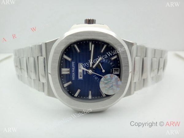 Swiss 324SC Patek Philippe Nautilus Moonphase Watch Stainless Steel Blue Face Swiss 324SC Patek Philippe Nautilus Moonphase Watch Stainless Steel Blue Face