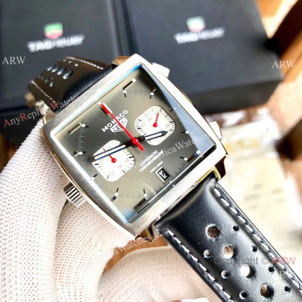 AAA Fake Tag Heuer Monaco Calibre 12 Watch Gray Version AAA Fake Tag Heuer Monaco Calibre 12 Watch Gray Version