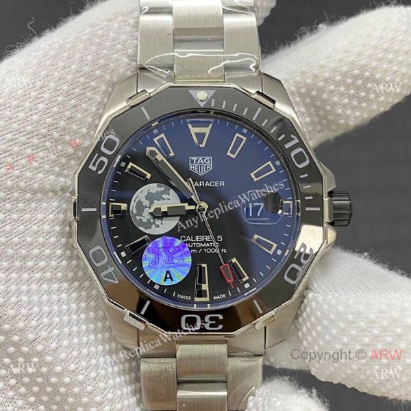 AAA Quality Copy Tag Heuer Aquaracer Calibre 5 White Dial Watches 43mm AAA Quality Copy Tag Heuer Aquaracer Calibre 5 White Dial Watches 43mm