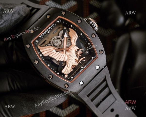 Limited Richard Mille Eagle Watch With Black Rubber Band For Mens Replica Ref RM 57-05 Limited Richard Mille Eagle Watch With Black Rubber Band For Mens Replica Ref RM 57-05