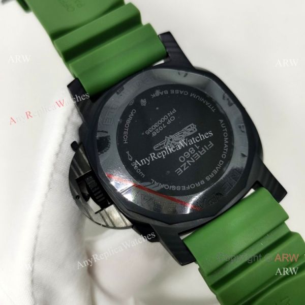 Panerai Replica Watch 47mm Camouflage Dial Military Green Rubber Strap Panerai Replica Watch 47mm Camouflage Dial Military Green Rubber Strap
