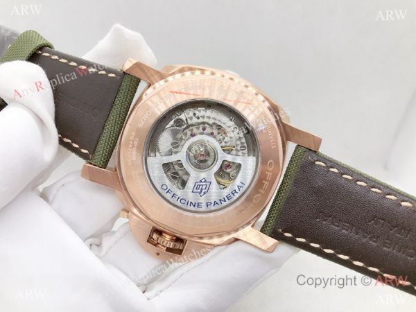 Copy Panerai Luminor Submersible Men Watch Green Face Green Leather Strap Copy Panerai Luminor Submersible Men Watch Green Face Green Leather Strap