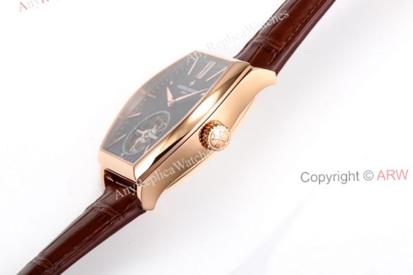 New Vacheron Constantin Malte Real Tourbillon Black Face Rose Gold High End Replica Watches For Men New Vacheron Constantin Malte Real Tourbillon Black Face Rose Gold High End Replica Watches For Men
